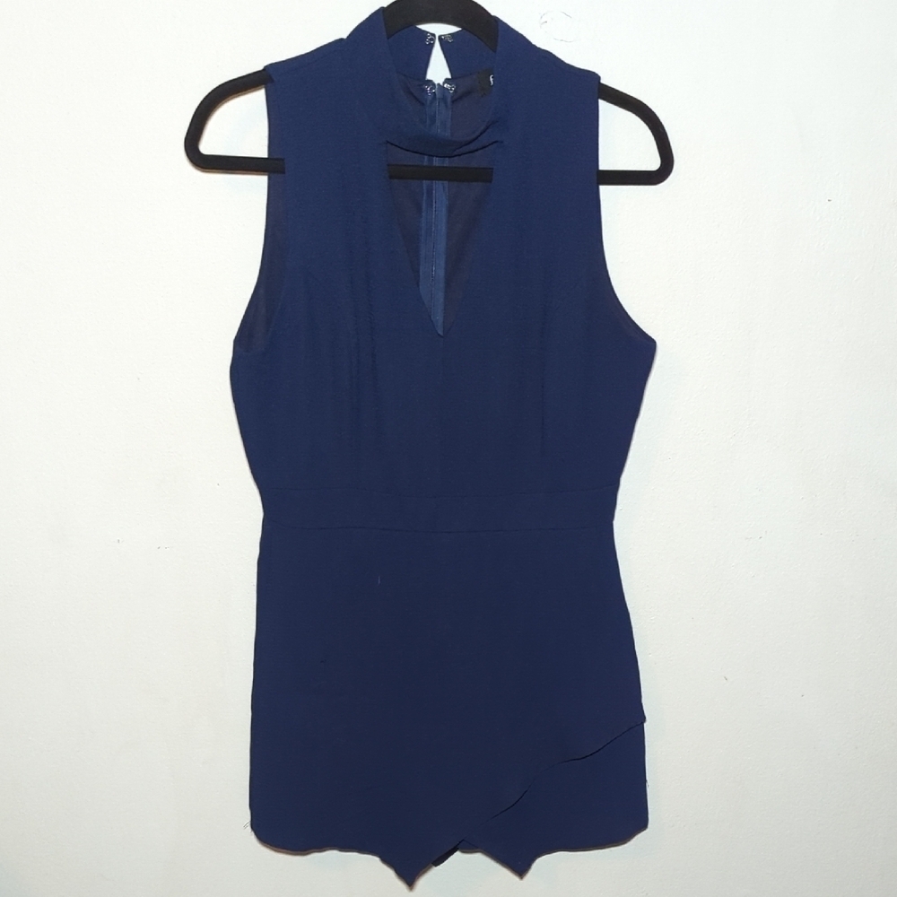 Fab'rik Blue Skort Romper Women's Size M
